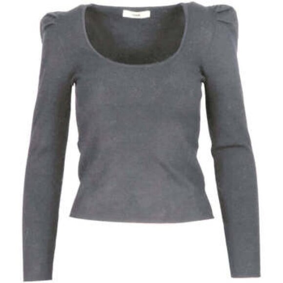 MAJORELLE  Women's Blue Puff Sleeve Top - Picture 1 of 7
